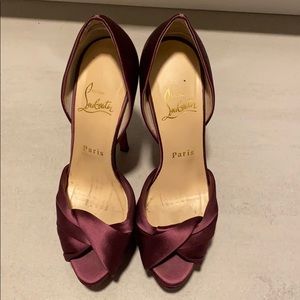 Christian Louboutin  purple satin size 36.5/6.5